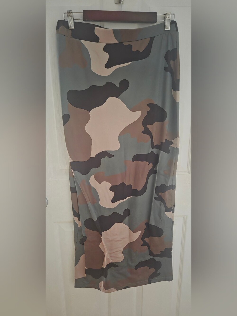 Women's Camouflage Maxi Skirt And Top- Neutral Camo